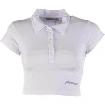 Polo a Maniche Corte Hinnominate Bi-Elastico Stampa Bianchi S