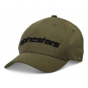 Capacete Linear Verde Militar con Refuerzo Negro