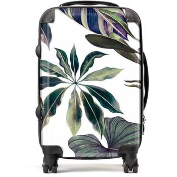 WRT Ltd Green Leaf Cabin Case, Watercolor Design