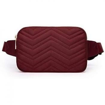 Mujer Wind Took riñonera Casual de la Moda Bolsa Cintura Impermeable Roja