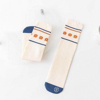 Calcetines de algodón para niños y niñas, medio tubo, con motivos de dibujos animados, ideales para primavera y otoño