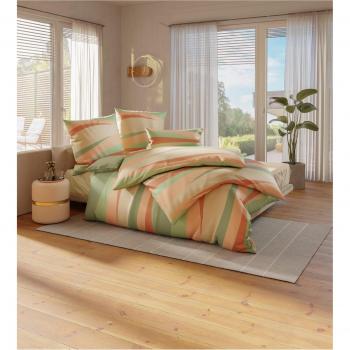 Linge de lit doux Réséda-Abricot