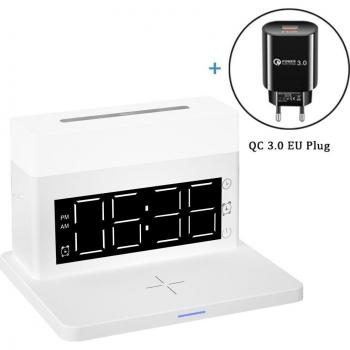 3 in 1 Wireless Charging Dock for iPhone 13, 12 Pro Max, iWatch 7, AirPods with RGB Night Light