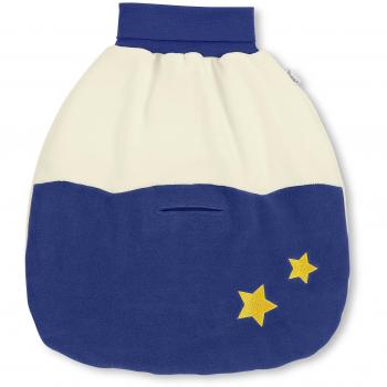 STERNTALER 9011628 Stanley Baby-Strampelnest – 48×42 cm, Creme/Blau