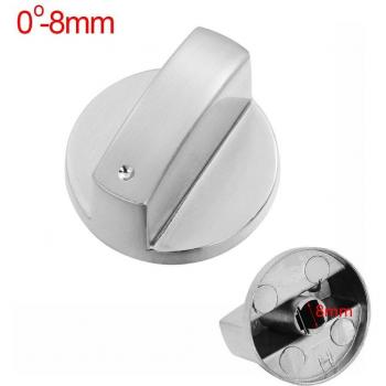 Boutons de commande métalliques universels, 2 pièces, 6/8mm, pour cuisinière à gaz
