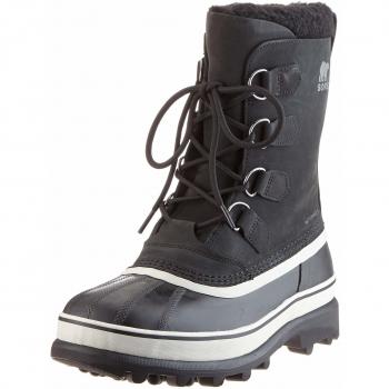 Stivali da uomo Sorel Caribou™ WP impermeabili neri, in pelle, per neve e outdoor