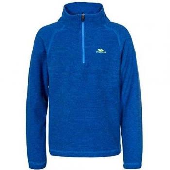 Blue Kids Fleece Pullover, Half Zip, 5-6 years