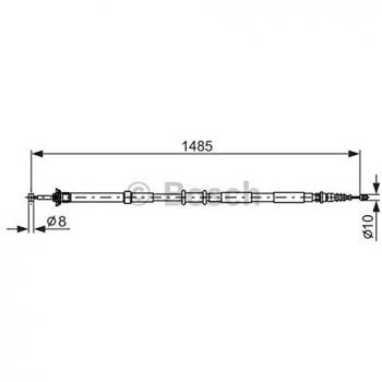 Bosch Handbremsseil 1987477971