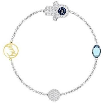 Strand Hamsa Blu di Swarovski Remix, Confezione di Placcature Miste