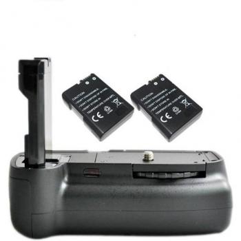 JINTU Vertical Battery Grip for Nikon D3100 D3200 D3300 with 2x EN-EL14 Recharge Batteries