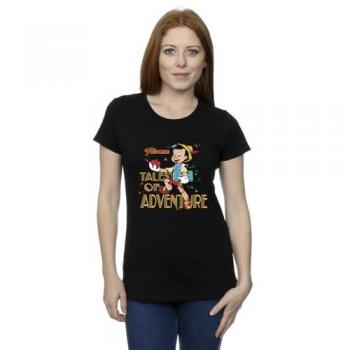 Pinocchio Women’s Adventure T‑Shirt, Black – Large