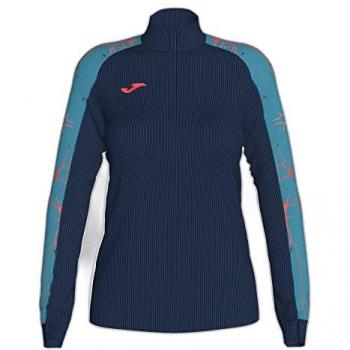 Joma Elite IX Damen Sweatshirt Halbzip blau/orange