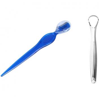 Grattoir de langue avec 5 mini tondeuses à sourcils pour une haleine fraîche