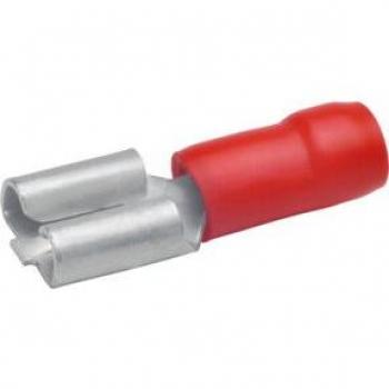 Klauke Flachsteckhülse 0,5-1mm² PVC teilisoliert 6,3x0,8mm (100 Stück)