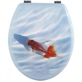 Copriwater Universale Pesce Rosso DFH 3,5 con Cerniere in Acciaio