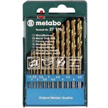 Metabo HSS-TiN Bohrer-Kit, 13-teilig für präzise Bohrungen