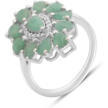 Anello Argento “Smeraldo Verde” 3,058ct