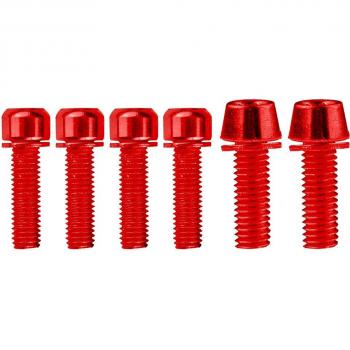 Tornillos de disco de freno coloridos para bicicleta, 6 uds., M6/M5 x 10mm, acero, 1.8g