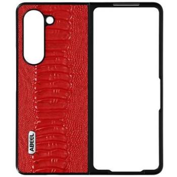 Abeel Elegante Lederhülle Schlange (Samsung Galaxy Z Fold5), Rot