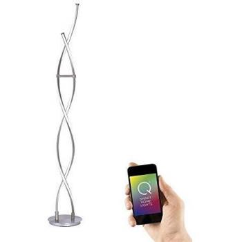 Q-Smart LED Stehleuchte Q-Malina in Silber