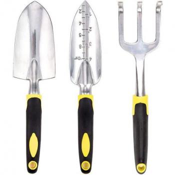 Outdoor Garden Tool Set – 3 Piece Cast Aluminum Hand Tools for Men and Women