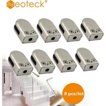 Neoteck 8 Pcs 6/8/10/12mm Stainless Steel Glass Clip Holder
