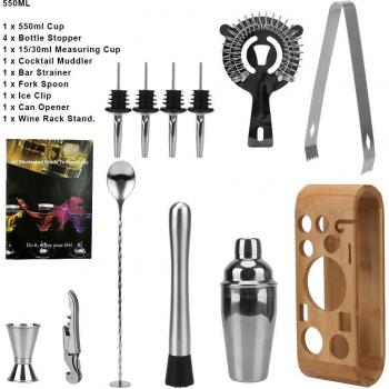 Bartending Tools with Jigger and Mixing Spoon