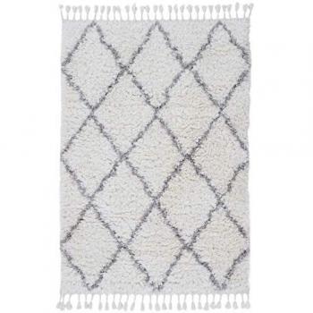 White Shaggy Boho Rug by Carpetfine 240x340cm