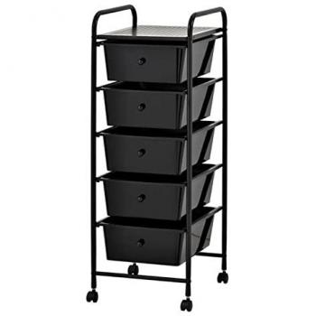 Cajonera Auxiliar con Ruedas y Estructura de Acero Inox