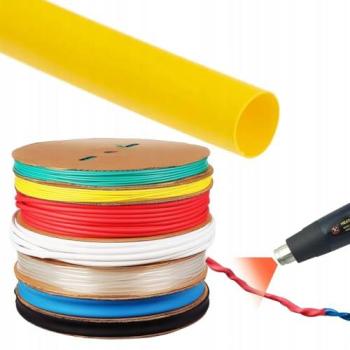 Tube Rétractable Jaune 3mm 1m