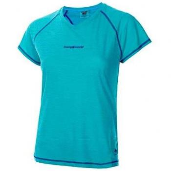 Trangoworld Damen Unterhemd Musia, Türkis/Dunkelblau, L