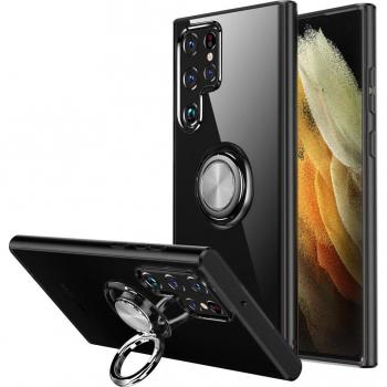 Coque Transparente KEYSION – Silicone Flexible – Anneau de Portage – Galaxy S22 Plus 5G