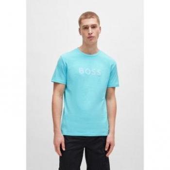 BOSS Chemise Homme Coton Turquoise