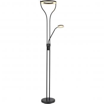 LED-Deckenfluter Ebro mit LED-Leselampe, dimmbar