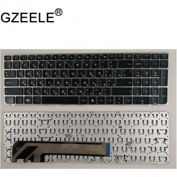 GZEELE Russian Laptop Keyboard Replacement for HP ProBook 4530 4530S 4730 4730S 4535S 4735S RU Silver Frame