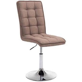 Peking V2 Tissu I – Chaise de Repas, Réglage en Hauteur, Pivotement 360°, Confort Haute – Taupe