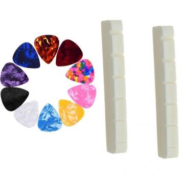 Plectrum Set Ran 0,46 mm – 40× + 2 accessoires 6‑cordes électrique