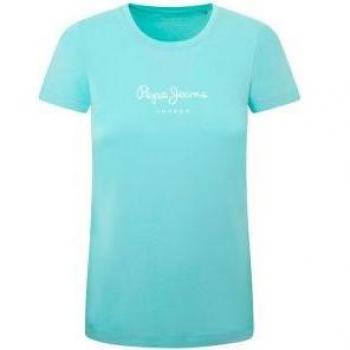 Pepe Jeans T-Shirt Azul Claro para Mulheres