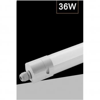Plafonnier Étanche LED 36W 120cm Lumière Froide IP65