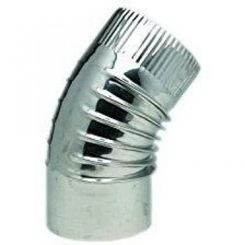 Coudes Inox 304 Plissés à 45° – Taille 139mm (Réf. 364139)
