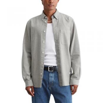Marc O'Polo Herren Langarmhemd Regular beige Größe S