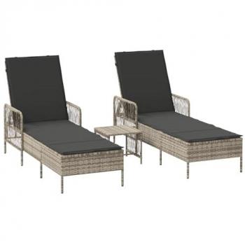Shizlonge con cuscino vitaXL Svizzera 35x35x32 cm