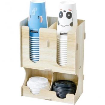 Estuche de Bebidas con Compartimentos de Madera y Tapas