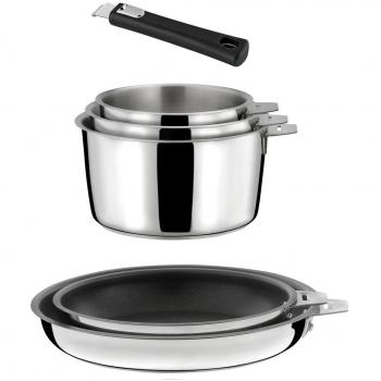 Batería de Cocina Cuisinox 6 Unidades: Cacerolas y Sartenes Antiadherentes