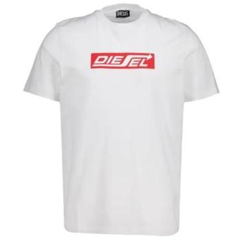 Diesel Herren Kurzarm Baumwoll-T-Shirt A18996_RPATI Weiß