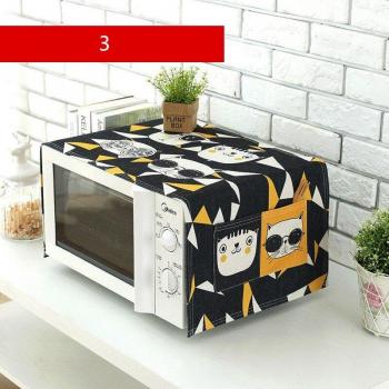 Couvre‑Micro‑Ondes « Chat Coréen » – Couverture Anti‑Poussière en Tissu