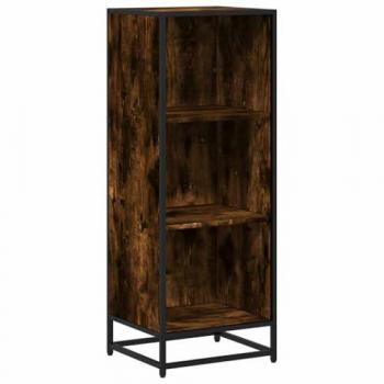 Stylish Smoked Oak Book Storage 40x35x107.5 cm