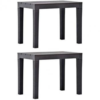 Bancs de jardin 2 Moka en plastique