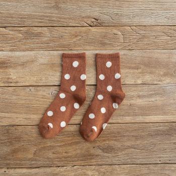 Women's Harajuku Polka Dot Print Casual Socks
