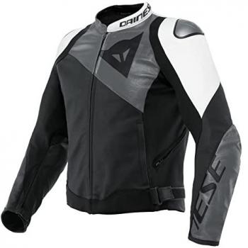 Cuir Moto Dainese Sportiva Veste Noire Grise Blanche Taille 60